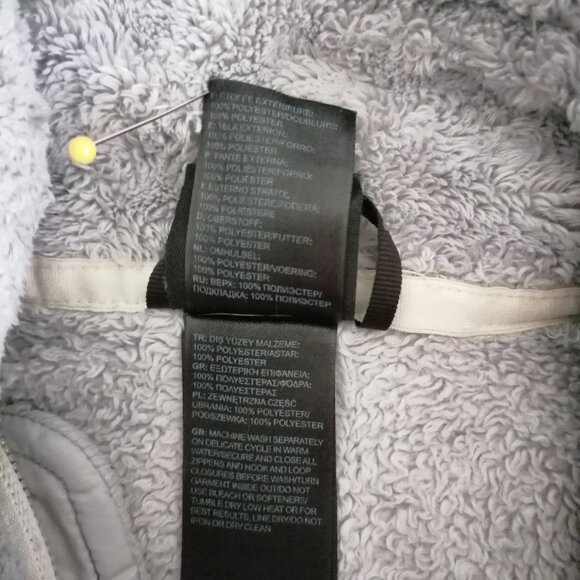 The North Face Tech Osito Womens Meld Gray Full Zip Fleece Winter Jacket Size S - Picture 7 of 8